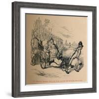 'The Emperor Severus leads his Army against the Northern Barbarians', c1860, (c1860)-John Leech-Framed Giclee Print