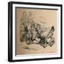 'The Emperor Severus leads his Army against the Northern Barbarians', c1860, (c1860)-John Leech-Framed Giclee Print