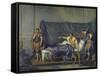 The Emperor Severus Rebuking His Son, Caracalla, for Wanting to Assassinate Him-Jean Baptiste Greuze-Framed Stretched Canvas