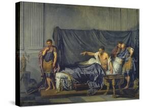 The Emperor Severus Rebuking His Son, Caracalla, for Wanting to Assassinate Him-Jean Baptiste Greuze-Stretched Canvas