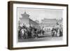 The Emperor Teaou-Kwang Reviewing His Guards, Palace of Peking, China, 19th Century-JB Allen-Framed Giclee Print