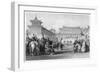 The Emperor Teaou-Kwang Reviewing His Guards, Palace of Peking, China, 19th Century-JB Allen-Framed Giclee Print