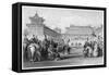 The Emperor Teaou-Kwang Reviewing His Guards, Palace of Peking, China, 19th Century-JB Allen-Framed Stretched Canvas