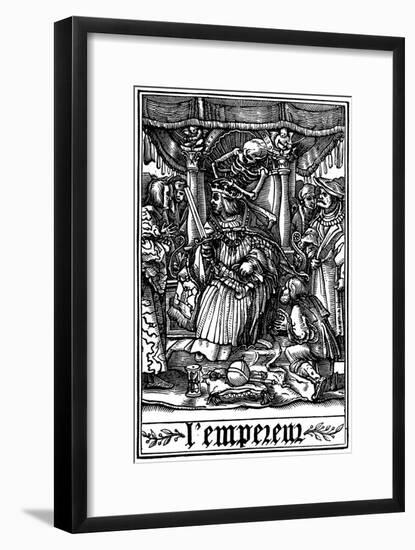 The Emperor Visited by Death, 1538-Hans Holbein the Younger-Framed Giclee Print