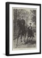 The Emperor William II and His Son-null-Framed Giclee Print