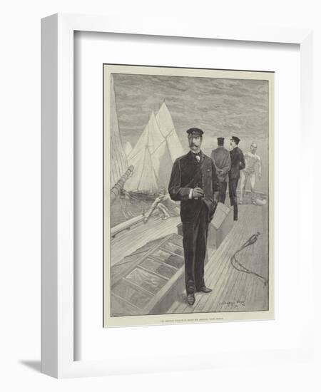 The Emperor William on Board the Imperial Yacht Meteor-Henry Charles Seppings Wright-Framed Giclee Print