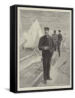 The Emperor William on Board the Imperial Yacht Meteor-Henry Charles Seppings Wright-Framed Stretched Canvas