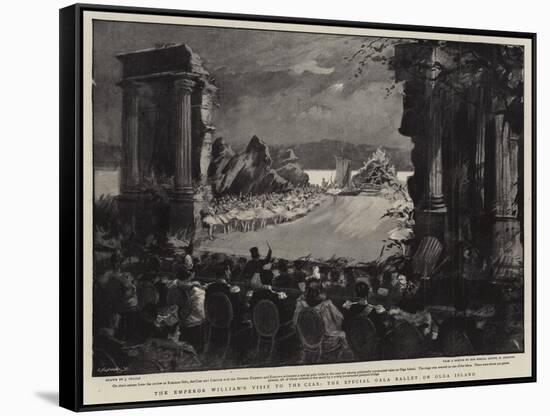 The Emperor William's Visit to the Czar, the Special Gala Ballet on Olga Island-null-Framed Stretched Canvas