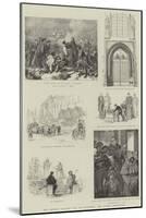 The Emperor William's Visit to Wittenberg, the Luther Celebration-null-Mounted Giclee Print