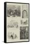 The Emperor William's Visit to Wittenberg, the Luther Celebration-null-Framed Stretched Canvas