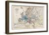 The Empire of Charlemagne, from 'Atlas Historique et Pittoresque', by M J-H Schnitzler, 1857-French School-Framed Giclee Print