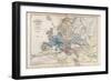 The Empire of Charlemagne, from 'Atlas Historique et Pittoresque', by M J-H Schnitzler, 1857-French School-Framed Giclee Print