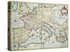 The Empire of Charlemagne from "Le Nouveau Theatre Du Monde," 1639-Hendrik I Hondius-Stretched Canvas