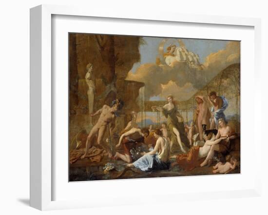 The Empire of Flora, 1631-Nicolas Poussin-Framed Giclee Print