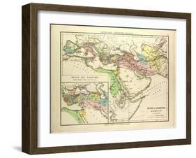 The Empire of the Diadochi in the 3rd Century B.C-null-Framed Giclee Print