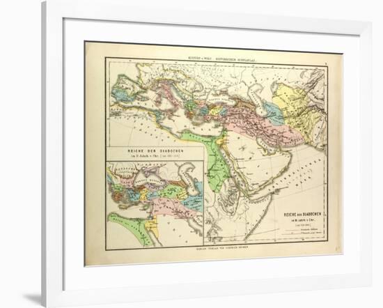 The Empire of the Diadochi in the 3rd Century B.C-null-Framed Giclee Print