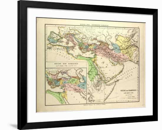 The Empire of the Diadochi in the 3rd Century B.C-null-Framed Giclee Print