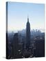 The Empire State Building and Manhattan Skyline, New York City, New York, USA-Amanda Hall-Stretched Canvas