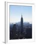 The Empire State Building and Manhattan Skyline, New York City, New York, USA-Amanda Hall-Framed Photographic Print