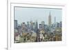 The Empire State Building and Manhattan skyline, New York City, United States of America, North Ame-Fraser Hall-Framed Photographic Print