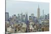 The Empire State Building and Manhattan skyline, New York City, United States of America, North Ame-Fraser Hall-Stretched Canvas