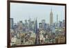 The Empire State Building and Manhattan skyline, New York City, United States of America, North Ame-Fraser Hall-Framed Photographic Print