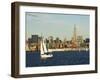 The Empire State Building and Midtown Manhattan Skyline Across the Hudson River, New York City-Amanda Hall-Framed Photographic Print