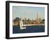 The Empire State Building and Midtown Manhattan Skyline Across the Hudson River, New York City-Amanda Hall-Framed Photographic Print