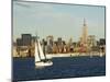 The Empire State Building and Midtown Manhattan Skyline Across the Hudson River, New York City-Amanda Hall-Mounted Photographic Print