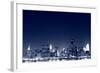 The Empire State Building and New York City Skyline at Night-Zigi-Framed Photographic Print