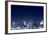 The Empire State Building and New York City Skyline at Night-Zigi-Framed Photographic Print