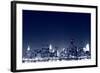 The Empire State Building and New York City Skyline at Night-Zigi-Framed Photographic Print