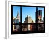 The Empire State Building and New Yorker Hotel - New York, USA-Philippe Hugonnard-Framed Photographic Print