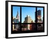 The Empire State Building and New Yorker Hotel - New York, USA-Philippe Hugonnard-Framed Photographic Print