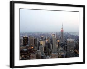 The Empire State Building and the Manhattan Skyline-null-Framed Photographic Print