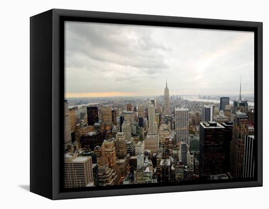 The Empire State Building Dominates the New York Skyline-null-Framed Stretched Canvas