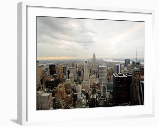 The Empire State Building Dominates the New York Skyline-null-Framed Photographic Print