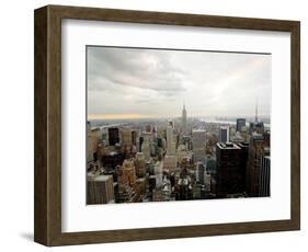 The Empire State Building Dominates the New York Skyline-null-Framed Photographic Print