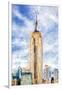 The Empire State Building II - In the Style of Oil Painting-Philippe Hugonnard-Framed Giclee Print