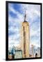 The Empire State Building II - In the Style of Oil Painting-Philippe Hugonnard-Framed Giclee Print
