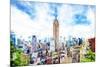 The Empire State Building III - In the Style of Oil Painting-Philippe Hugonnard-Mounted Giclee Print