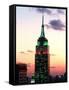 The Empire State Building Illuminated at Night-null-Framed Stretched Canvas