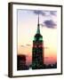 The Empire State Building Illuminated at Night-null-Framed Premium Photographic Print