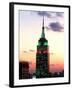 The Empire State Building Illuminated at Night-null-Framed Premium Photographic Print