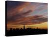 The Empire State Building is the Focal Point of the New York Skyline at Sunrise-null-Stretched Canvas