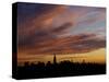 The Empire State Building is the Focal Point of the New York Skyline at Sunrise-null-Stretched Canvas