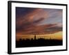 The Empire State Building is the Focal Point of the New York Skyline at Sunrise-null-Framed Photographic Print