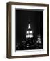 The Empire State Building Lights up at Night-null-Framed Photographic Print