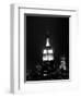 The Empire State Building Lights up at Night-null-Framed Photographic Print