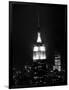 The Empire State Building Lights up at Night-null-Framed Photographic Print